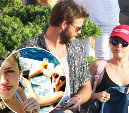 Miley Cyrus Shows Off Diamond Ring