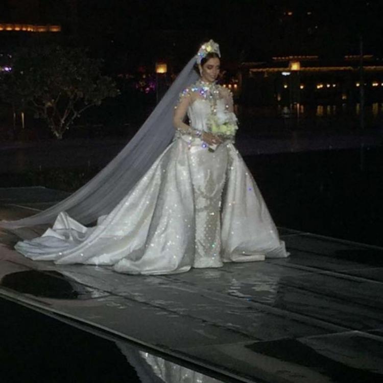 بلقيس تنشر فيديو لكواليس من حفل زفافها