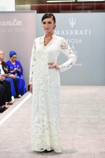 Rania Darwish Showcases Abayas at Premier Motors Maserati Showroom