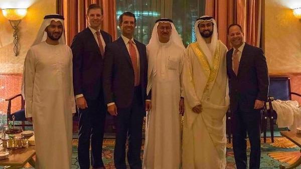 دونالد ترامب الابن وشقيقه يحضران حفل زفاف في دبي