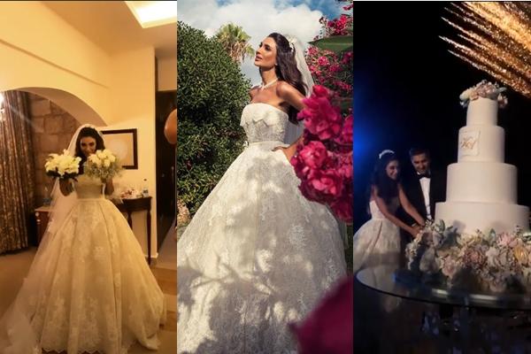 بالصور: حفل زفاف ألين وطفة ورجل الأعمال خالد المولى
