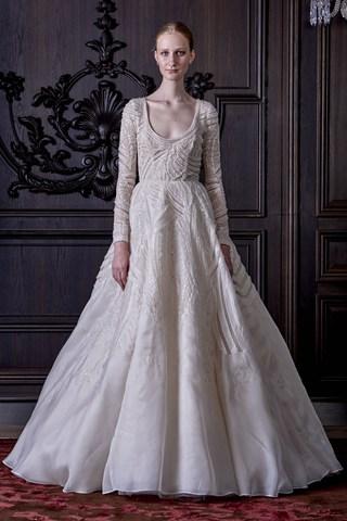 Monique Lhuillier's Spring 2016 Bridal Collection at New York Bridal Market 2015