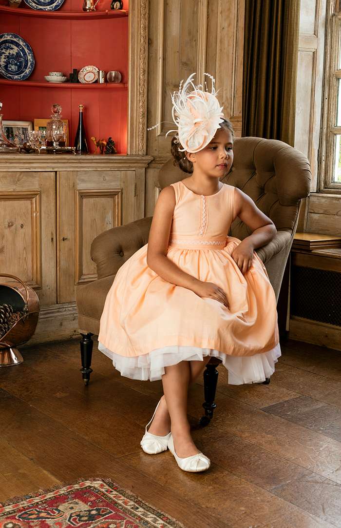Flower Girl Dresses with Matching Headwear