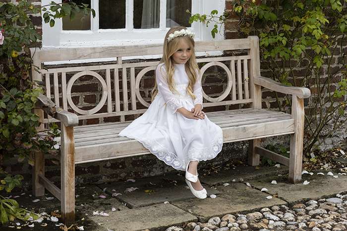 Flower Girl Dresses with Matching Headwear