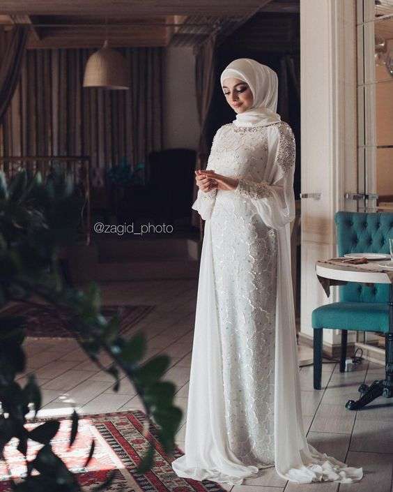 Beautiful Mermaid Modest Wedding Dresses