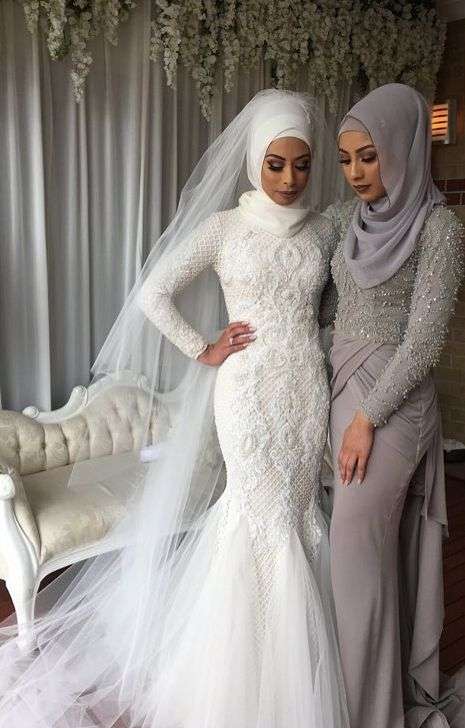 Latest Hijab  Wedding  Dresses  2022 Arabia Weddings