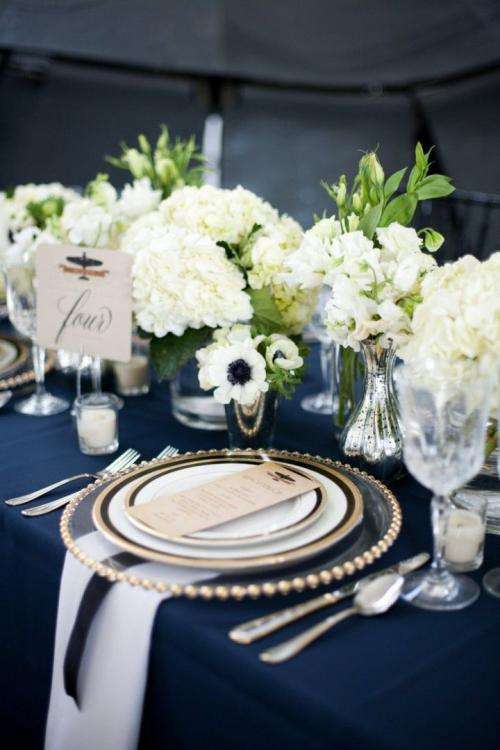 Navy Blue and Green Wedding 4