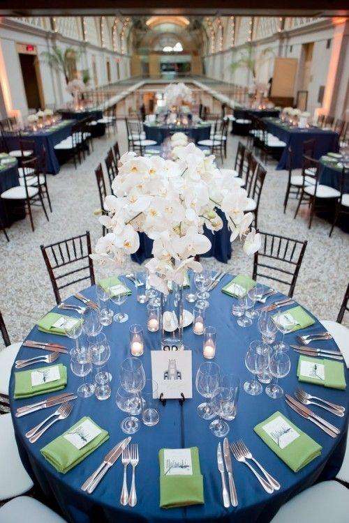 Navy Blue and Green Wedding 7