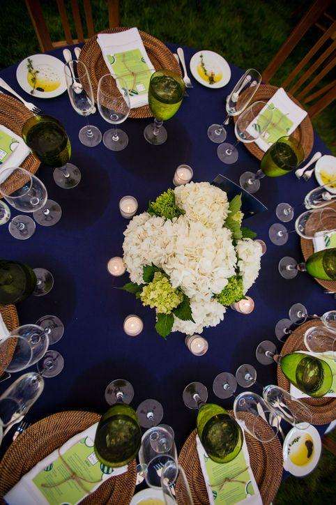 Navy Blue and Green Wedding 1