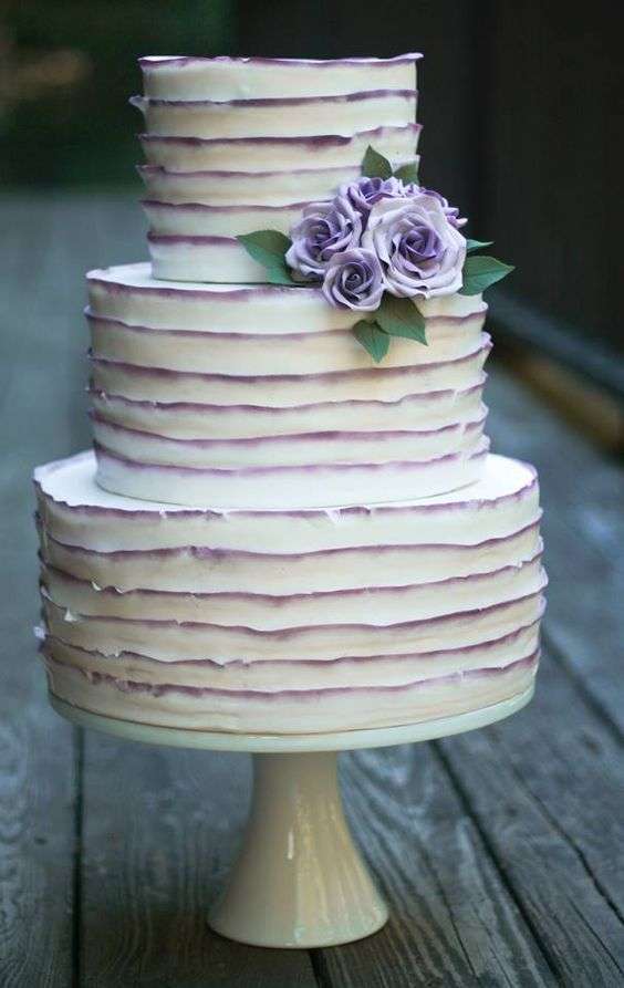 20 Beautiful Pink and Purple Wedding Cakes