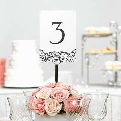 أفكار لأرقام طاولات ضيوف حفل الزفاف 