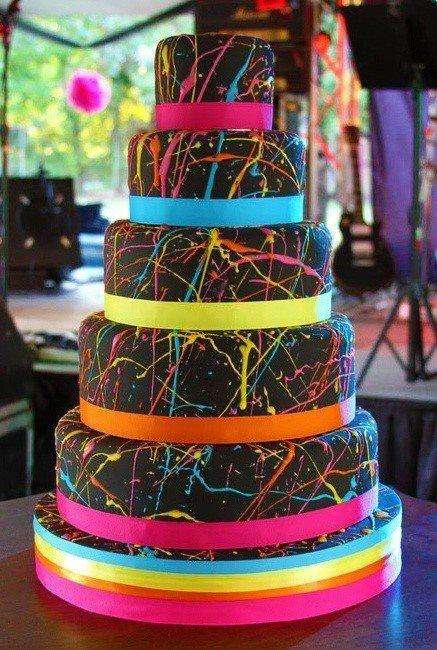 Colored Wedding Cakes 6