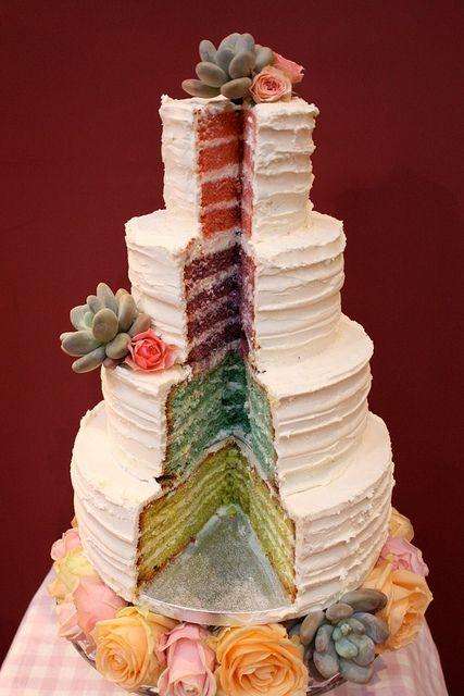 Colored Wedding Cakes