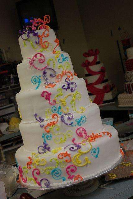 Colored Wedding Cakes 1