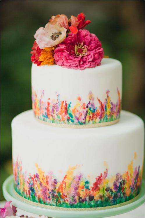 Colored Wedding Cakes 9