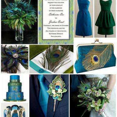 Peacock Wedding Theme 37