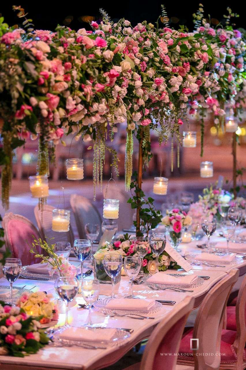 A Dazzling Pink Wedding in Lebanon