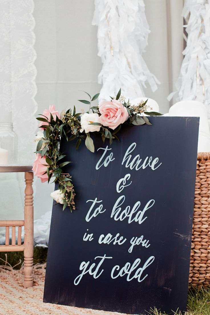 لافتات رائعة لحفل زفافك في فصل الشتاء