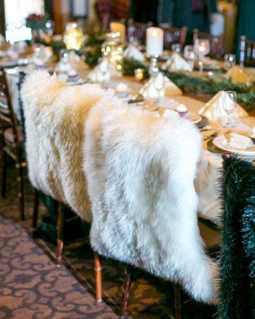 Winter Wedding Chair Decorations You'll Love
