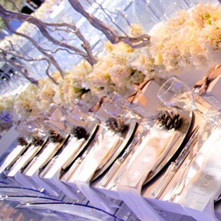 جولة مصورة لحفل زفاف بثيم "بلاد العجائب في فصل الشتاء"