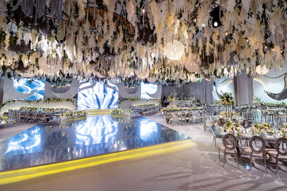A White Floral Fantasy Wedding in Amman