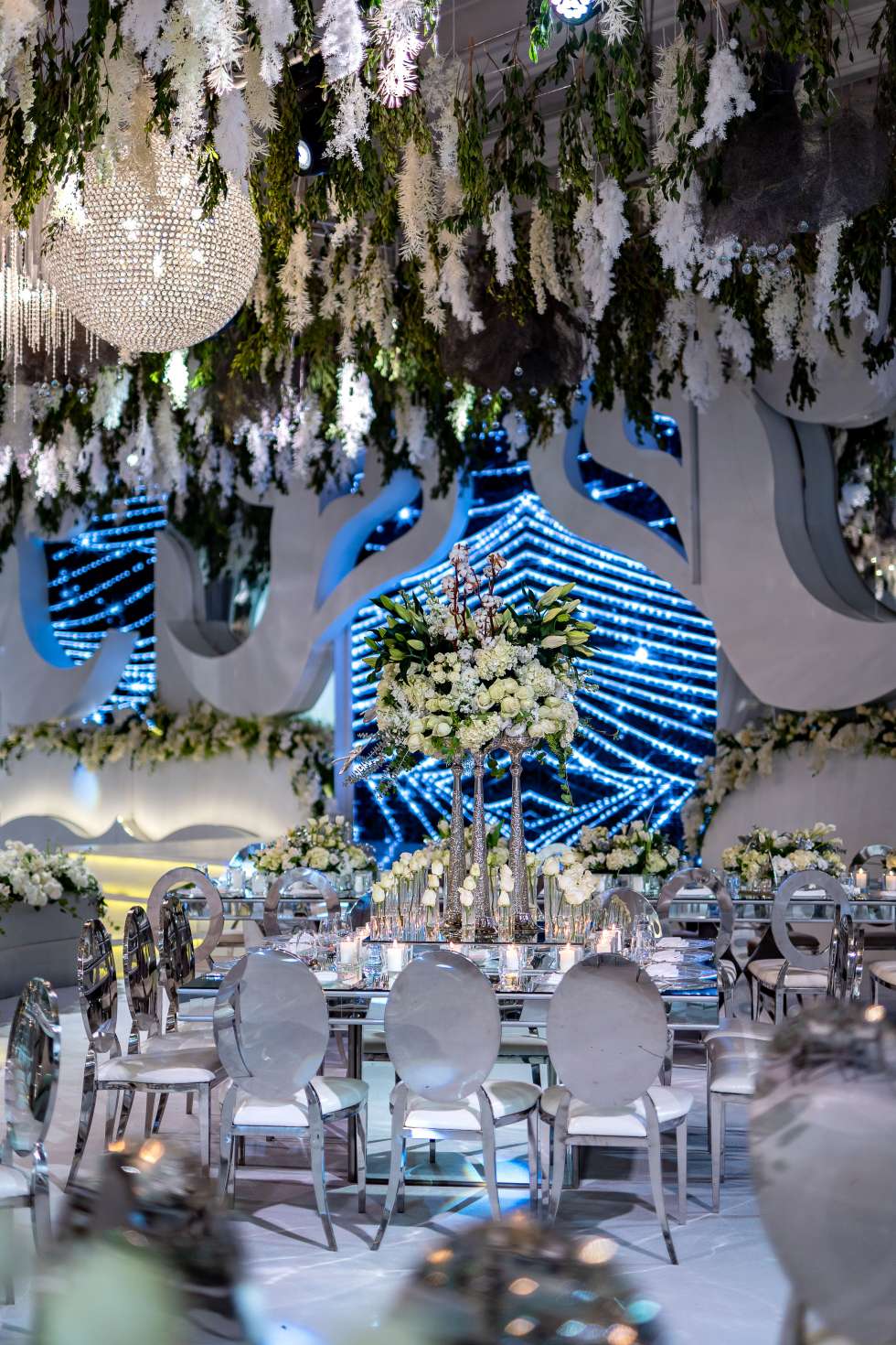 A White Floral Fantasy Wedding in Amman