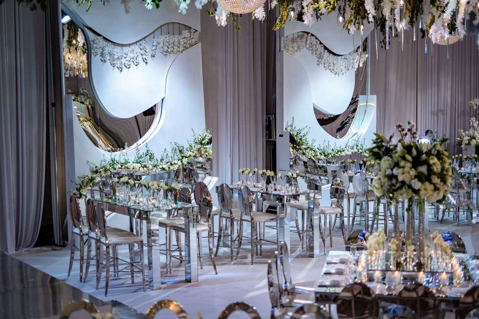 A White Floral Fantasy Wedding in Amman