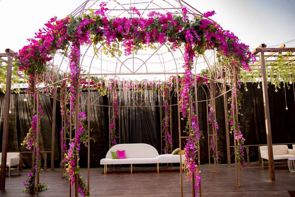 A Vibrant Pink Garden Wedding in Doha