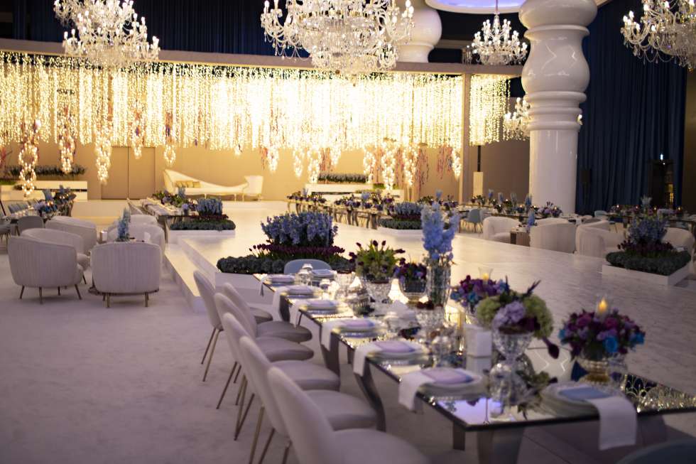 Shimmery and Colorful Crystal Wedding in Qatar