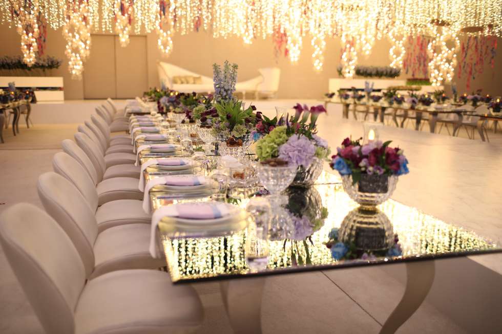 Shimmery and Colorful Crystal Wedding in Qatar