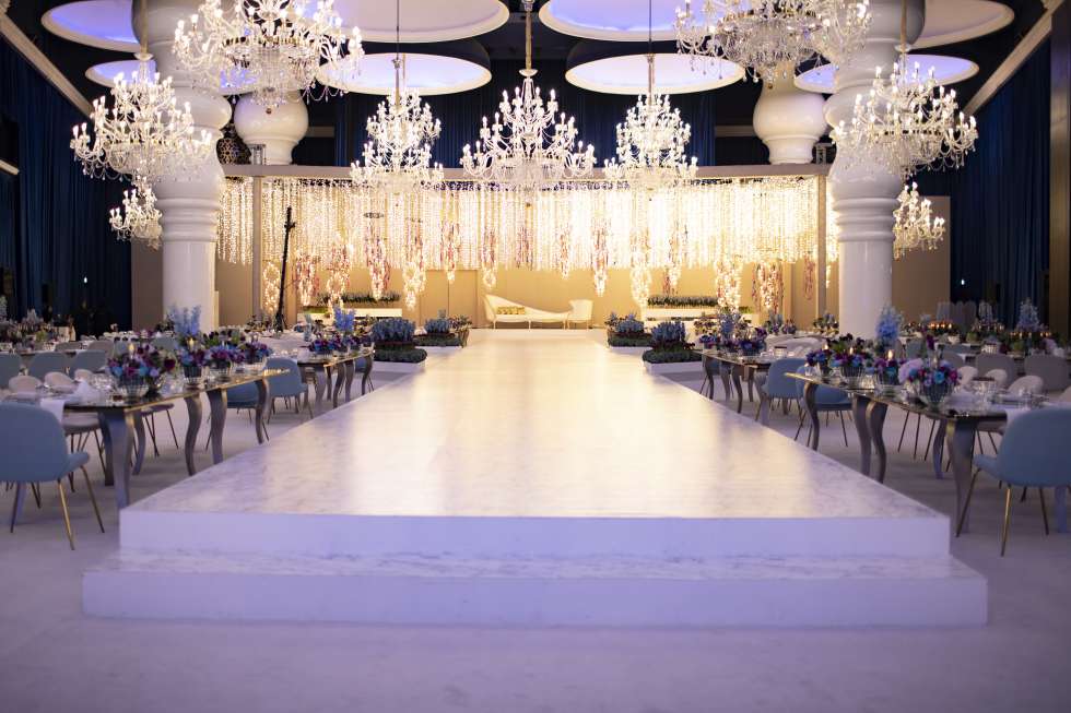 Shimmery and Colorful Crystal Wedding in Qatar