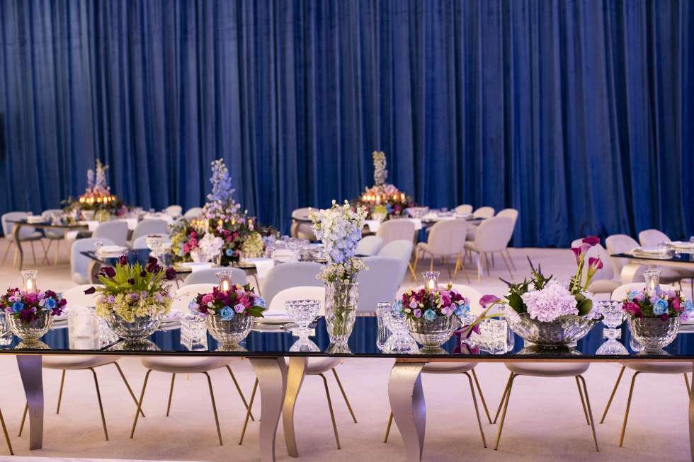 Shimmery and Colorful Crystal Wedding in Qatar