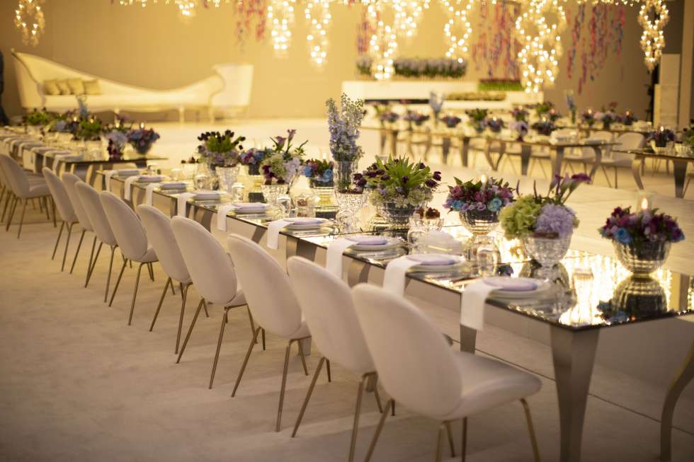 Shimmery and Colorful Crystal Wedding in Qatar