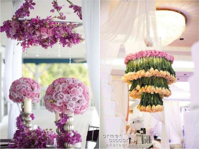 Hanging Centrepieces For A Unique Wedding