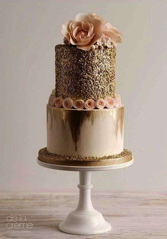 Wedding Cake Trend: Glitter Wedding Cakes