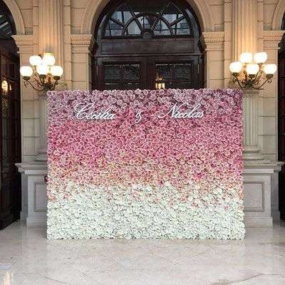 Wedding Flower Trend: Flower Wall for Your Wedding Day