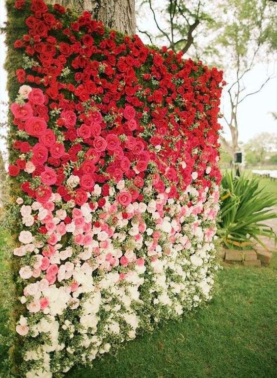 Wedding Flower Trend: Flower Wall for Your Wedding Day