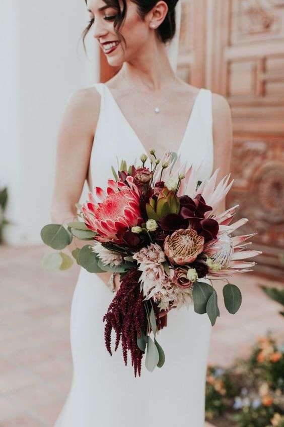 A Dramatic Wedding Flower: The Protea