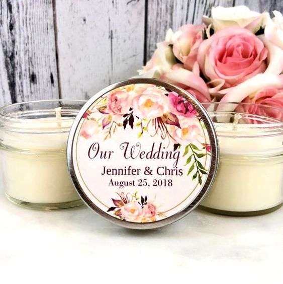 Stunning Candle Wedding Favors