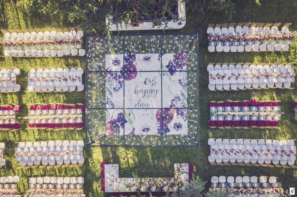 A Burgundy Garden Wedding in Lebanon