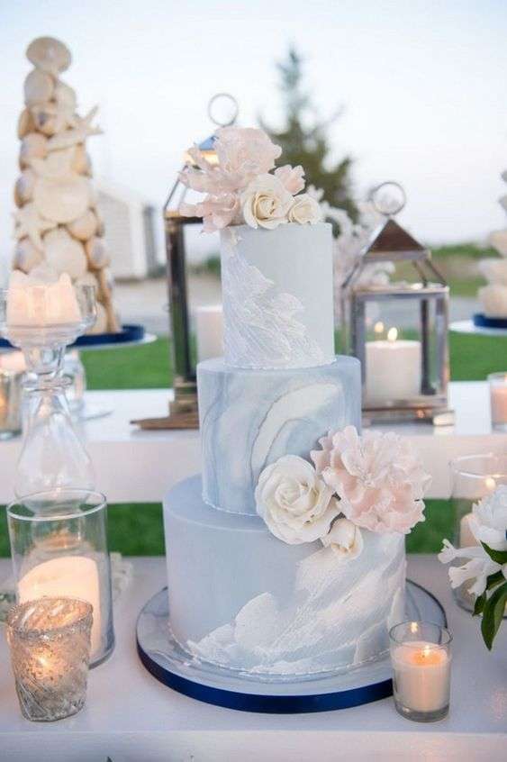 كيكات زفاف مذهلة بأسطح رخامية