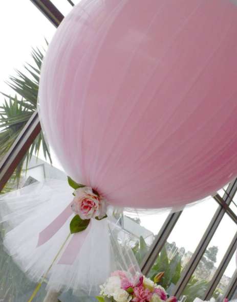 Chic Tulle Balloons for Your Bridal Shower