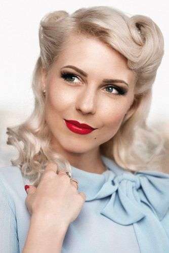 Retro Glam Bridal Hairstyles