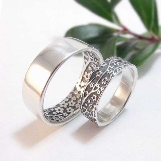 Silver Men Engagement Rings 1