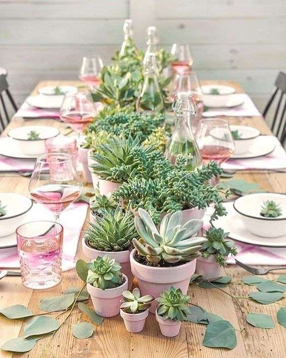 Greenery Wedding Table Settings 10