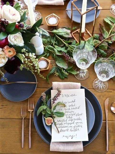 Greenery Wedding Table Settings 3
