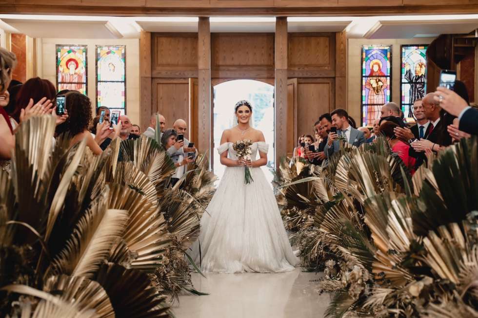 A Golden Lebanese Wedding for Nancy and Khalil