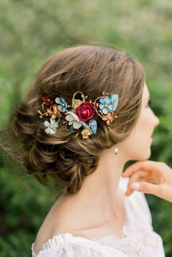 Colorful Bridal Hair Accessories 7