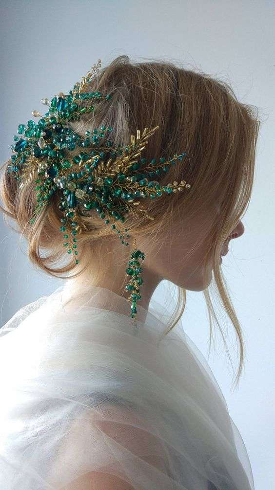 Colorful Bridal Hair Accessories 3