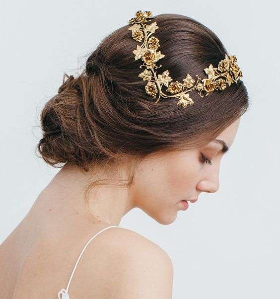 Gold Bridal Hair Accessories 9